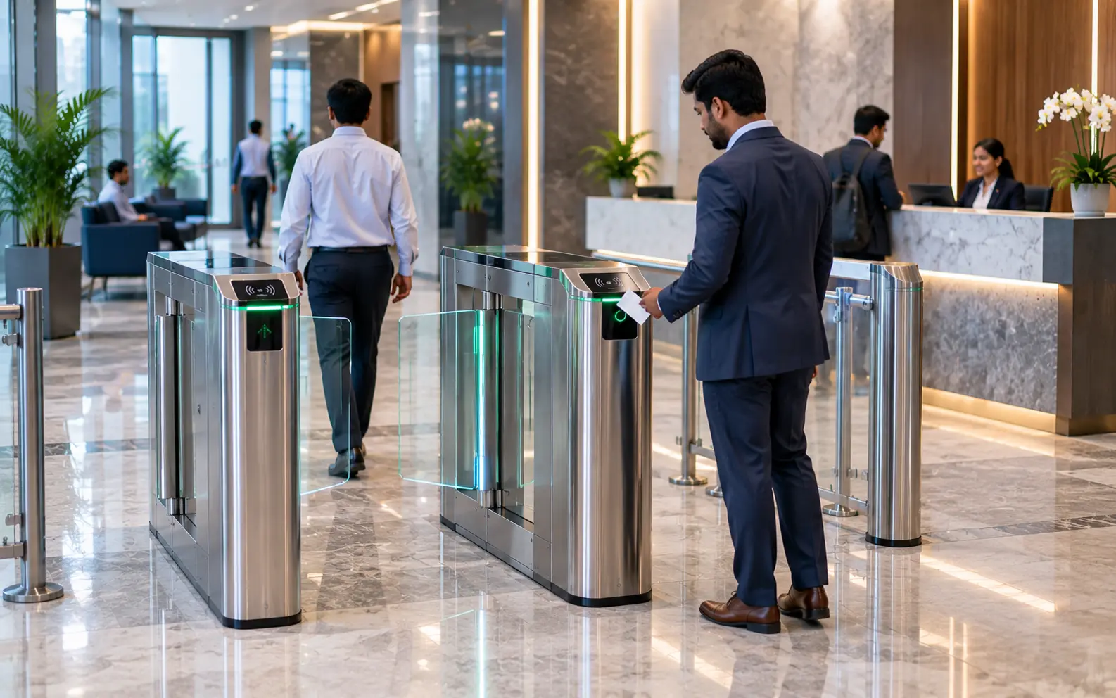 Banks & Premium Lobbies turnstile gate access control in Bangladesh